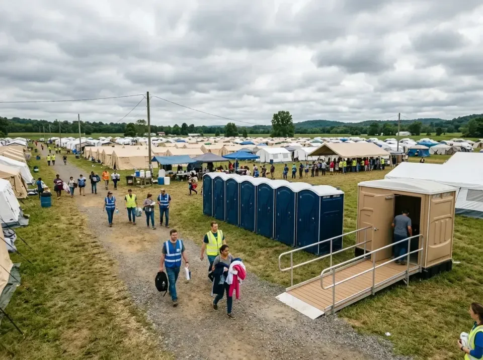 disaster-relief-camp-restrooms-010 — frequently asked questions, Dumpster & Portable Bathrooms Rental in Maryland